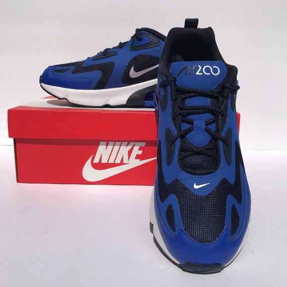 MEN AIR MAX 200 RACER BLUE/WHITE OBSIDIAN - Picture 4 of 12